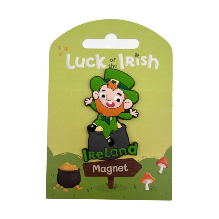 Luck of the Irish Leprechaun Ireland Souvenir PVC Magnet