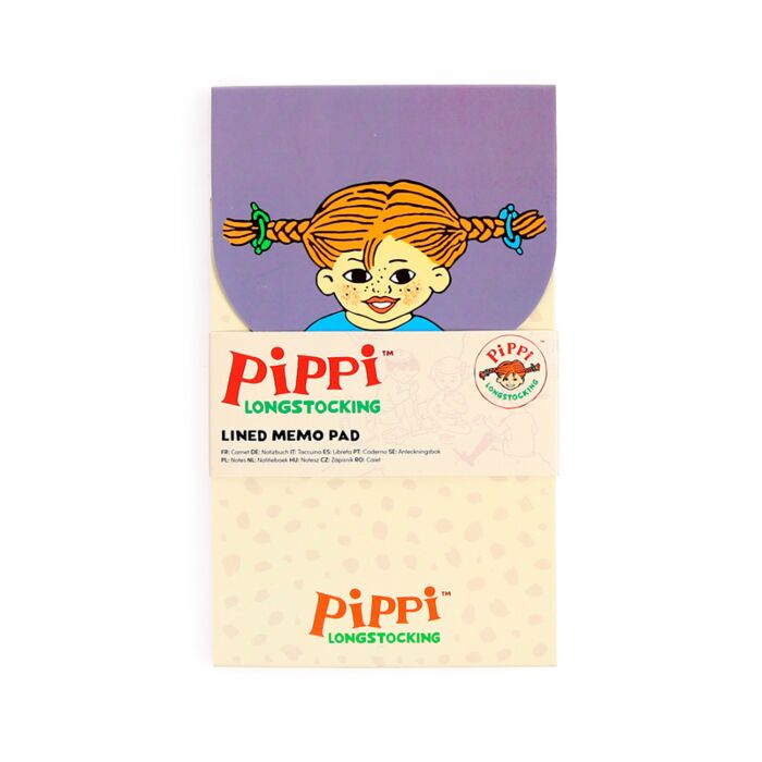 Pippi Longstocking Flip Open Shaped Memo Pad