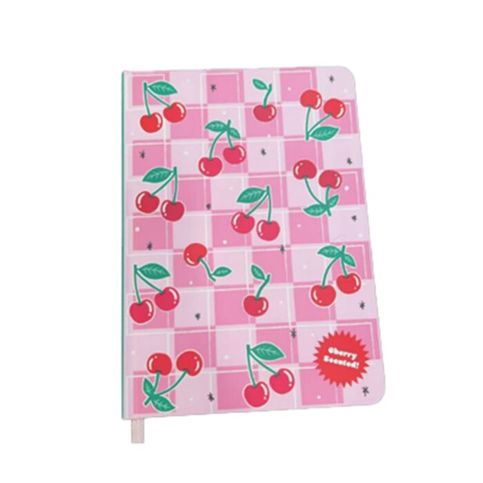 Cherry Recycled Paper A5 Scented Notebook
