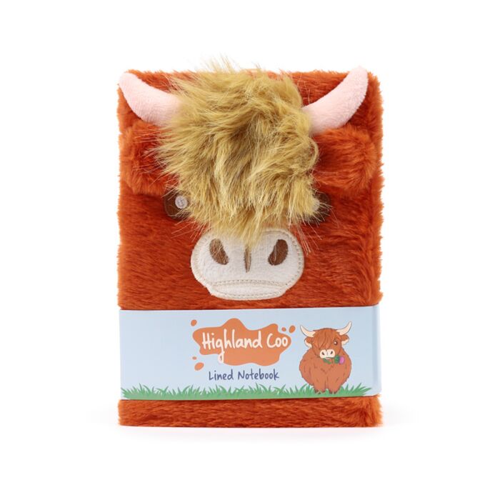 Highland Coo Cow Plush A5 Notebook