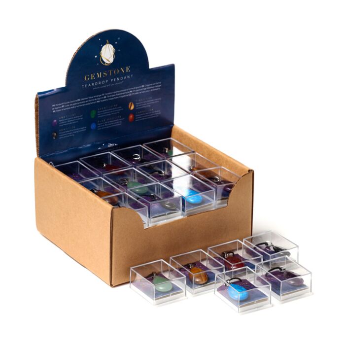 Healing Stone Gemstone Teardrop Shaped Pendant