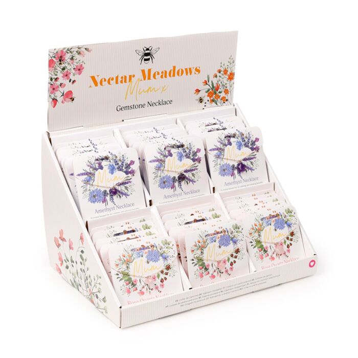 Nectar Meadows Mum Gemstone Shaped Charm Necklace