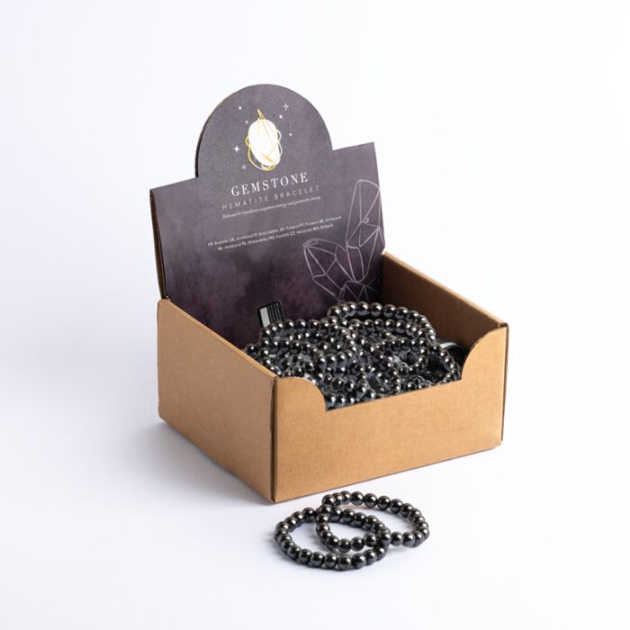 Hematite Round Beads Beaded Bracelet