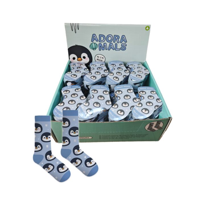 Adoramals Wild Nico the Penguin Compressed Magic Socks