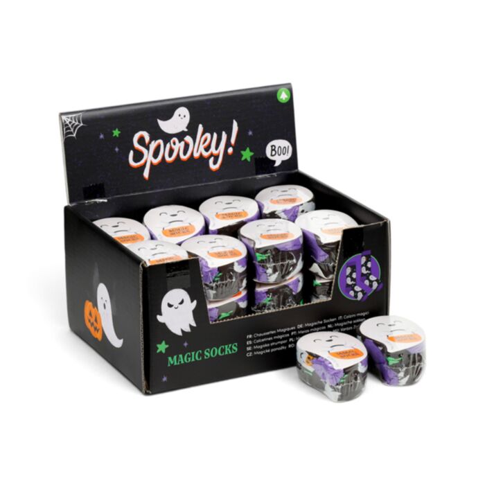 Spooky Ghost Compressed Magic Socks