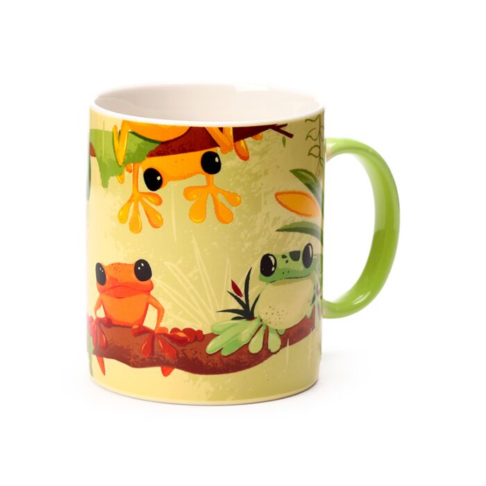 Tropical Frogs Porcelain Mug