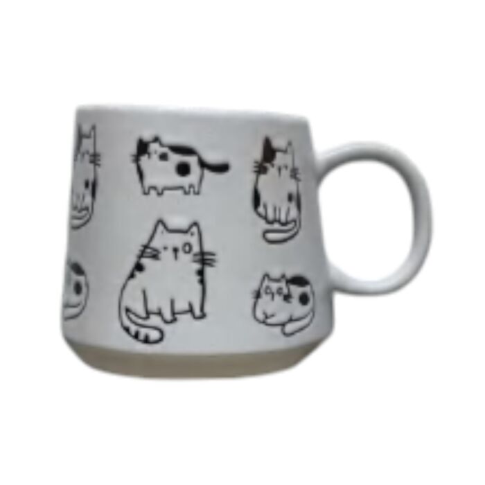 Cat Illustrations Stoneware Mug