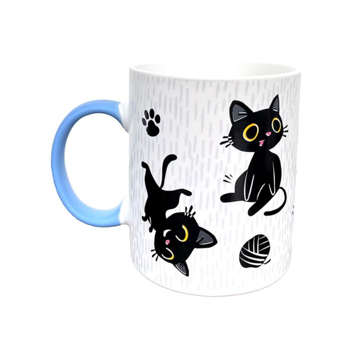Lucky the Black Cat Club Porcelain Mug