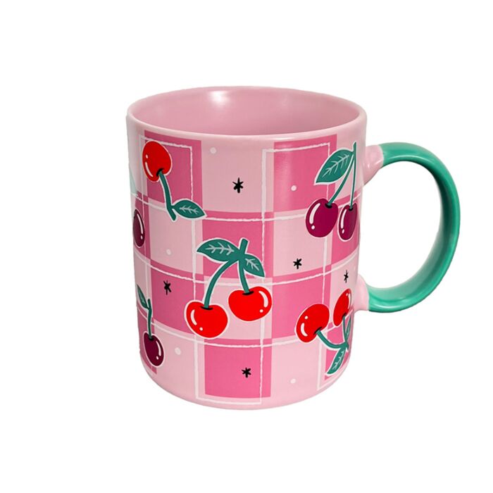 Cherry Porcelain Mug