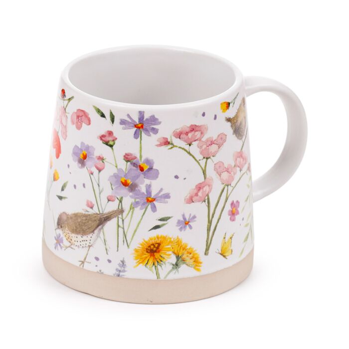 Jan Pashley Wings & Wildflowers Tapered Stoneware Mug