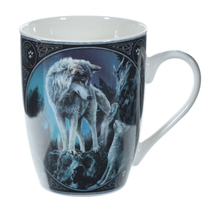 Lisa Parker Guidance Wolf Design Porcelain Mug