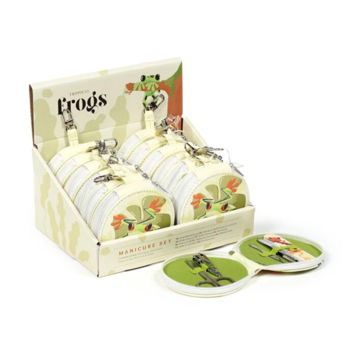 Tropical Frogs 5 Piece Round Manicure Set