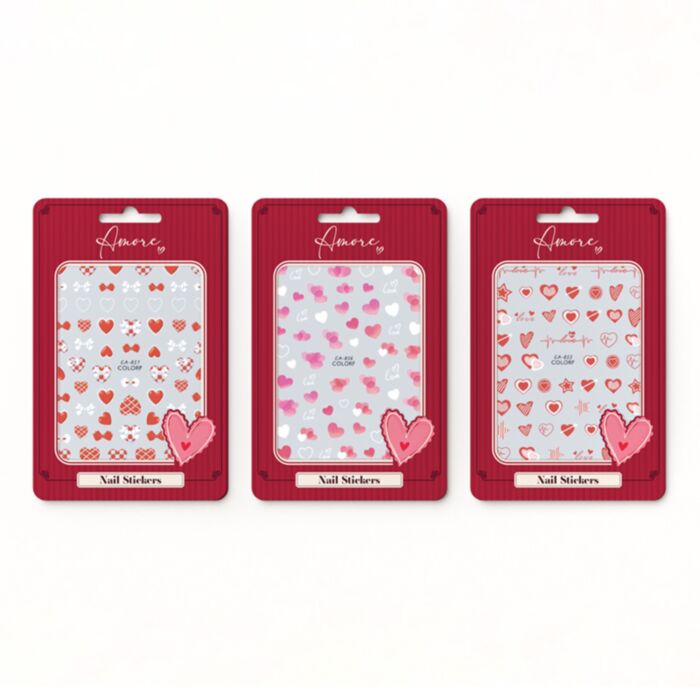 J'Adoramals Heart Self Adhesive Nail Stickers