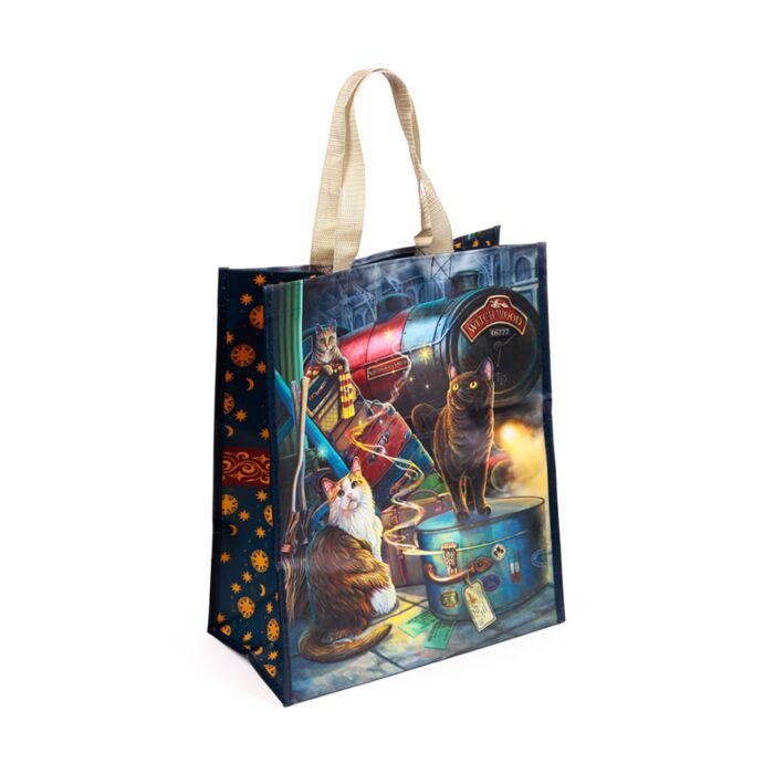 Lisa Parker Witchwood Express Cat Reusable Shopping Bag