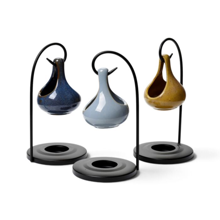 Eden Teardrop Shape Hanging Oil Burner with Stand