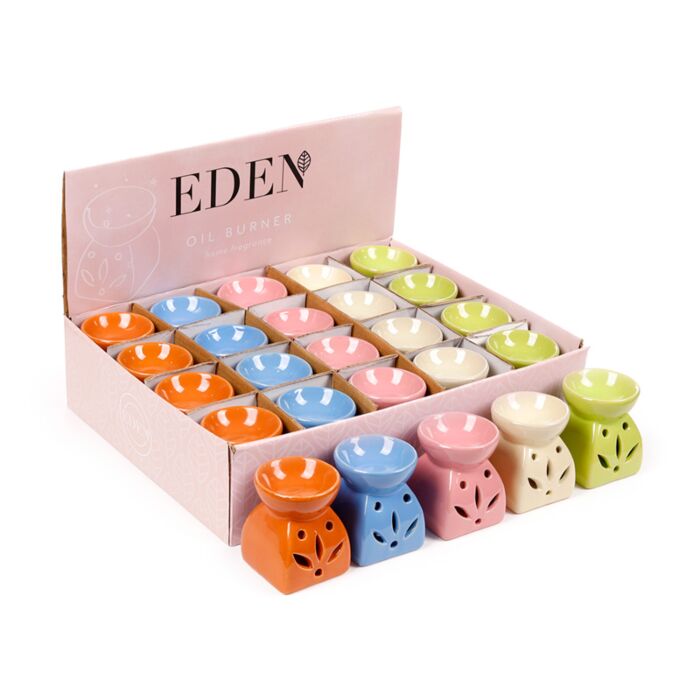 Eden Bright Single Colour Leaf Cutout Oil Burner