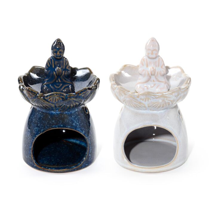 Eden Thai Buddha Lotus Flower Dish Oil Burner