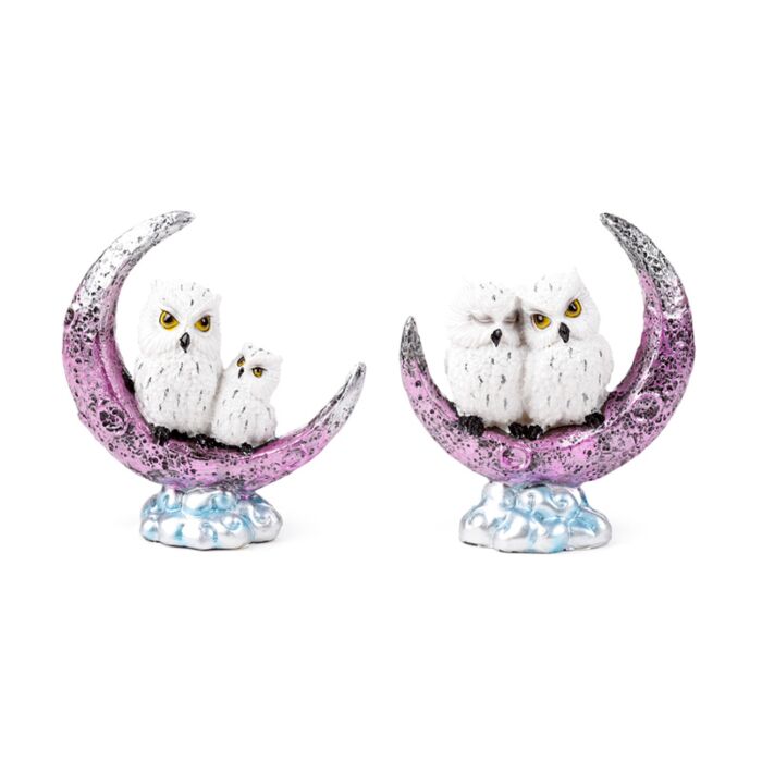 Wise Old Magical Owl Crescent Moon