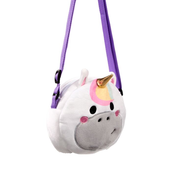 Astra the Unicorn Adoracorns Crossbody Plush Shoulder Bag