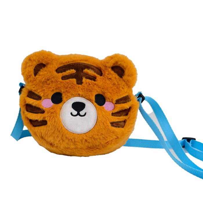 Alfie the Tiger Adoramals Crossbody Plush Shoulder Bag