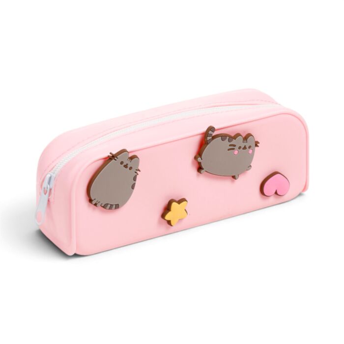 Pusheen the Cat Stars & Hearts Silicone Pencil Case
