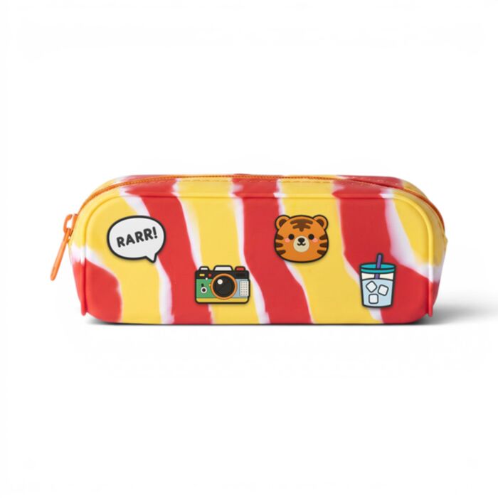 Adoramals Alfie the Tiger Charms Silicone Pencil Case