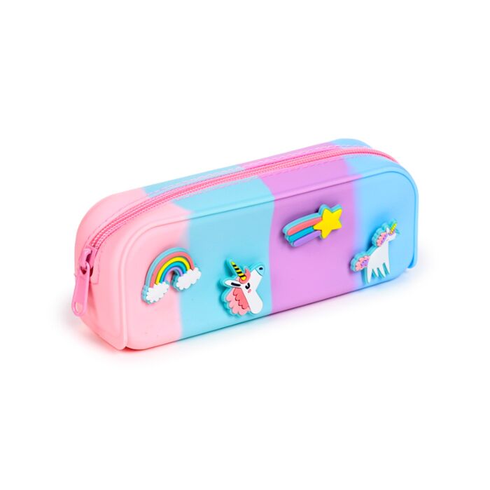 Unicorn Magic Charms Silicone Pencil Case
