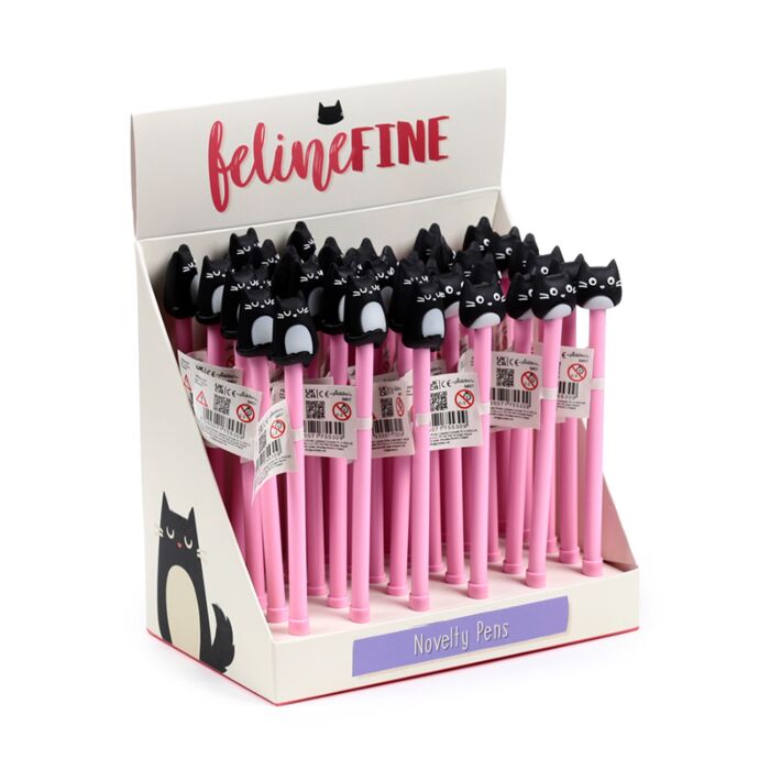 Feline Fine Black Cat Fine Tip Pen