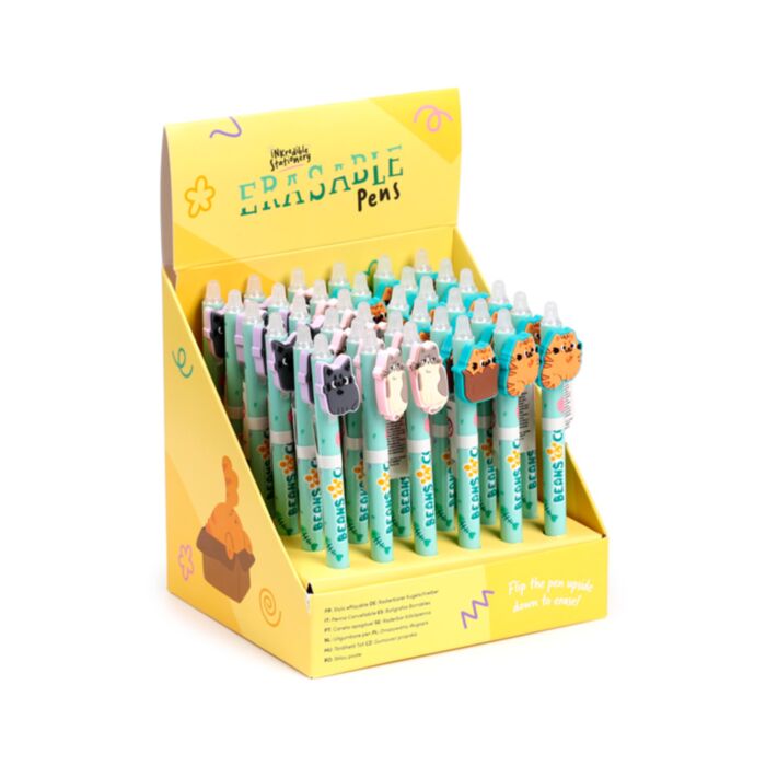 Beans & Co Cat Erasable Pen with PVC Topper