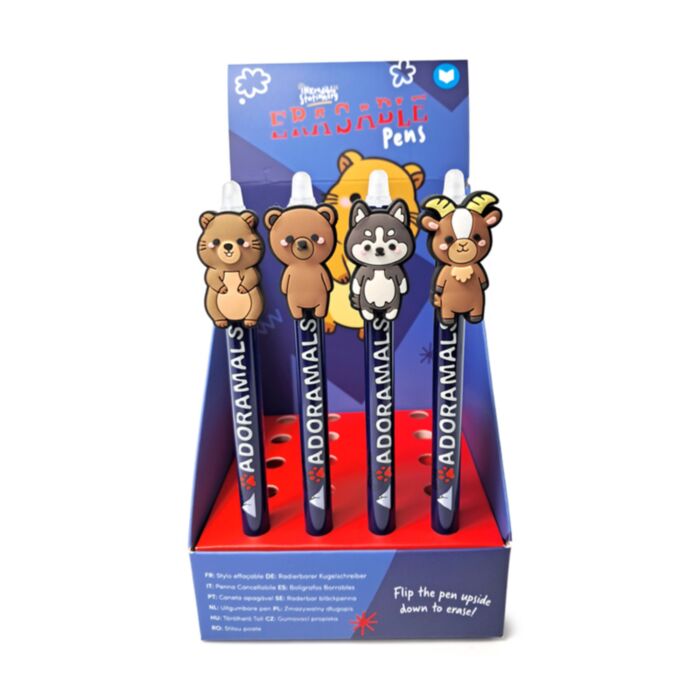 Adoramals Mountain Animal Erasable Pen with PVC Topper