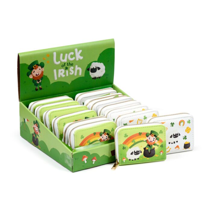 Luck of the Irish Zip Around Small Wallet Purse
