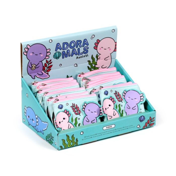 Maddie the Axolotl Adoramals Shaped Purse