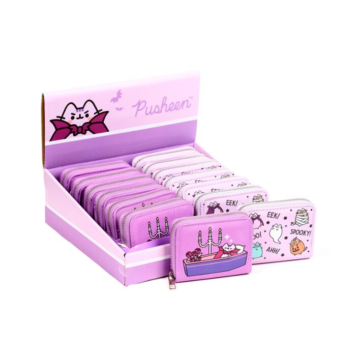 Pusheen the Cat Halloween Zip Around Small Wallet Purse