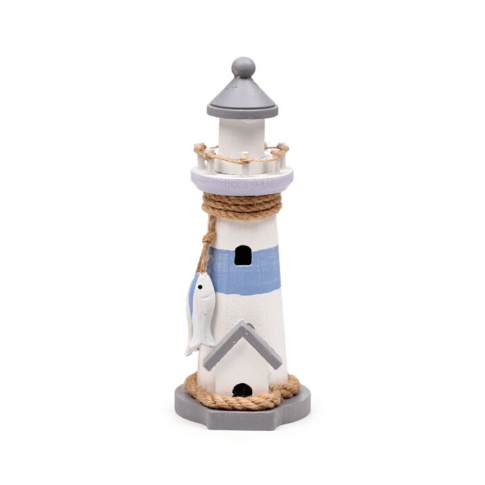 Souvenir Seaside - Lighthouse Figurines White Fish