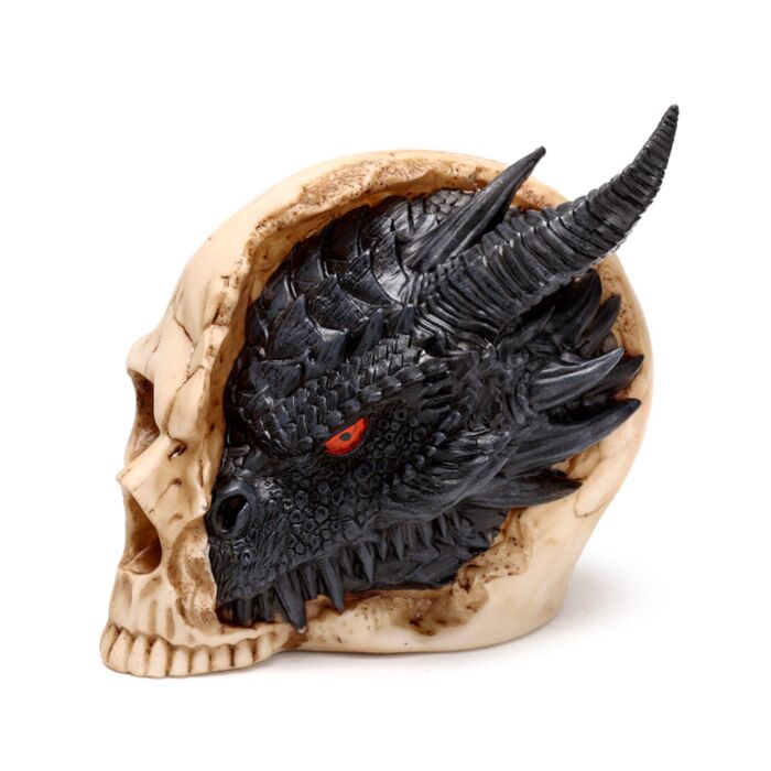 Shadows of Darkness Black Dragon in Skull Large