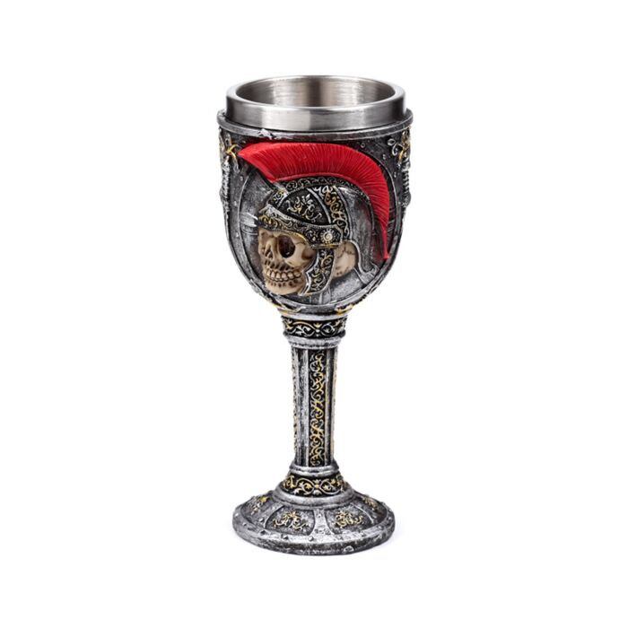 Decorative Roman Soldier Goblet