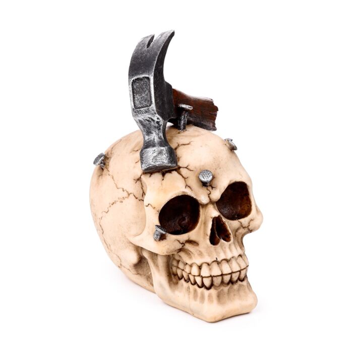 Skull with Hammer & Nails