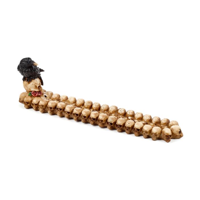 Skulls & Crow Ashcatcher Incense Stick Burner