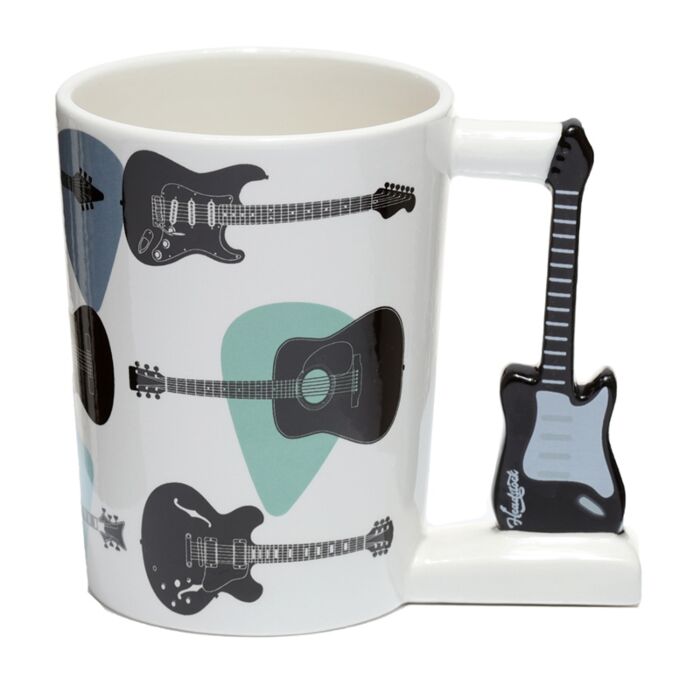Headstock Guitar Ceramic Shaped Handle Mug