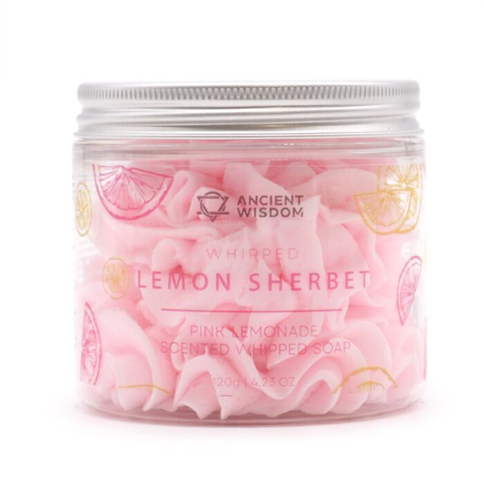 Pink Lemonade Sherbet Whipped Soap Jar