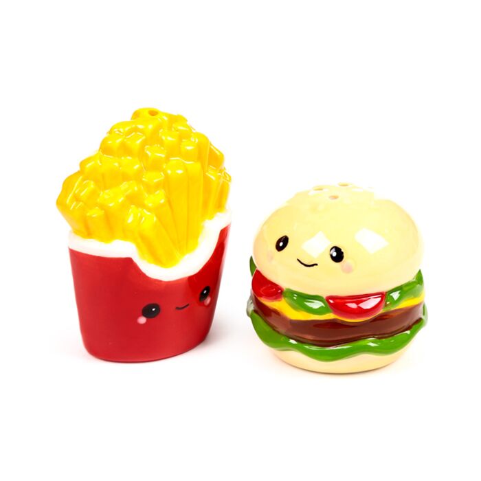 Hammy the Burger & Fries Foodiemals Ceramic Salt & Pepper Set