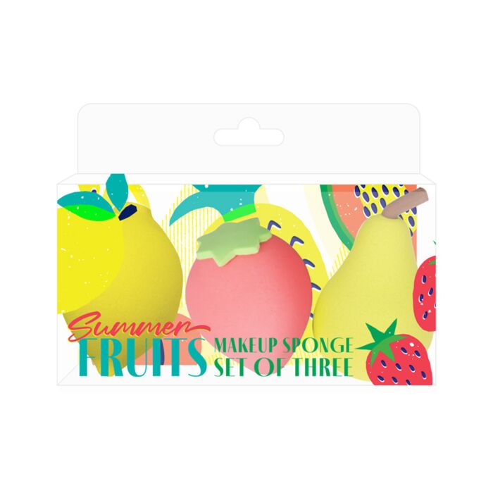 Summer Fruits Makeup Sponges Set of 3