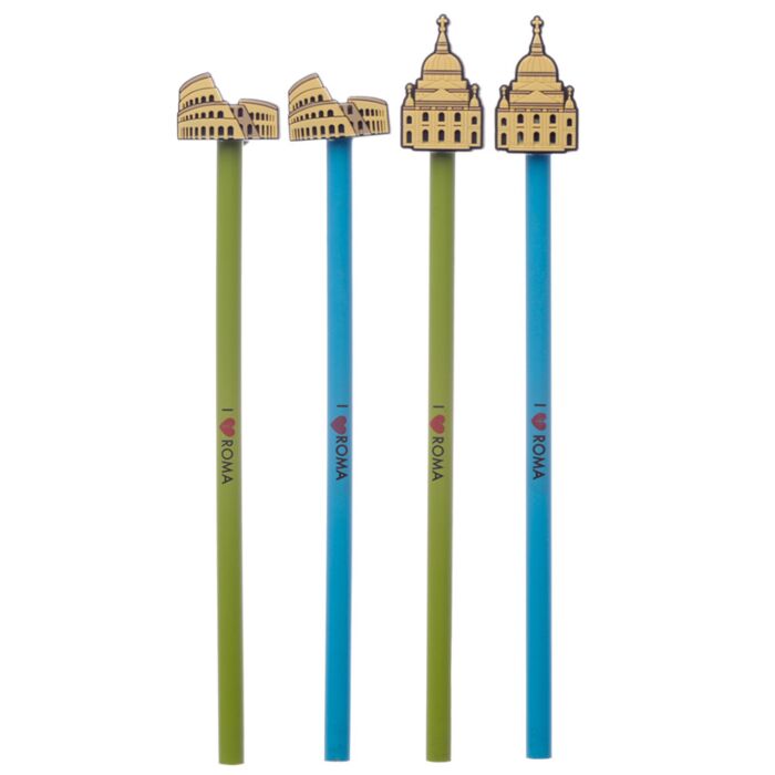 I Heart Roma Pencil with PVC Topper