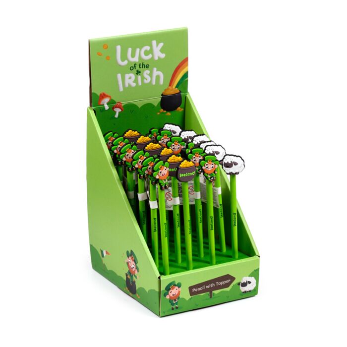 Luck of the Irish Pencil with PVC Ireland Topper