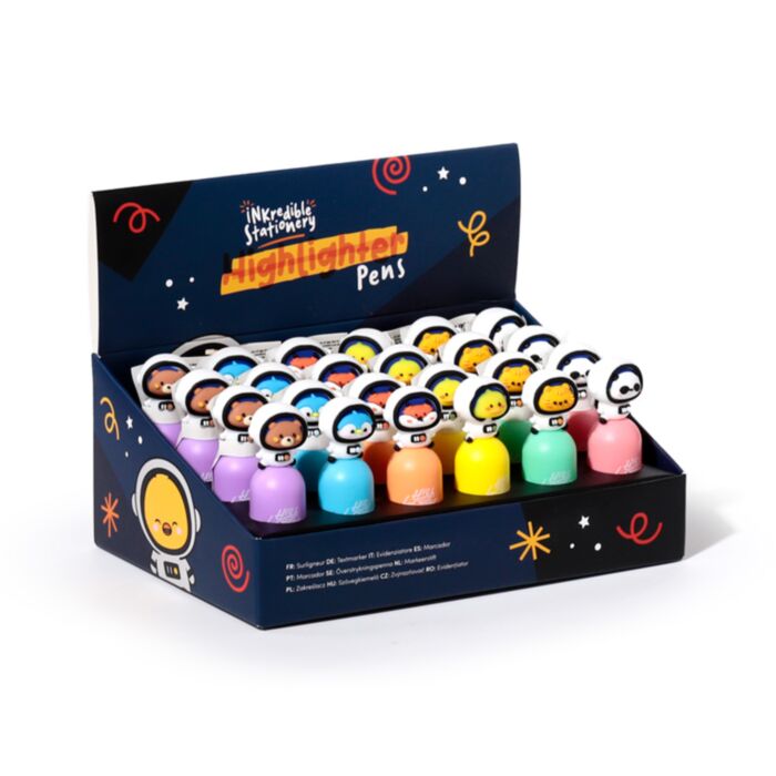 Space Team Highlighter Pen with Topper