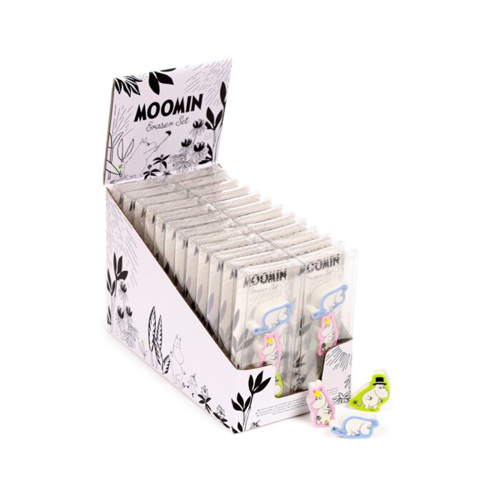 Moomin Garden 3 Piece Eraser Set