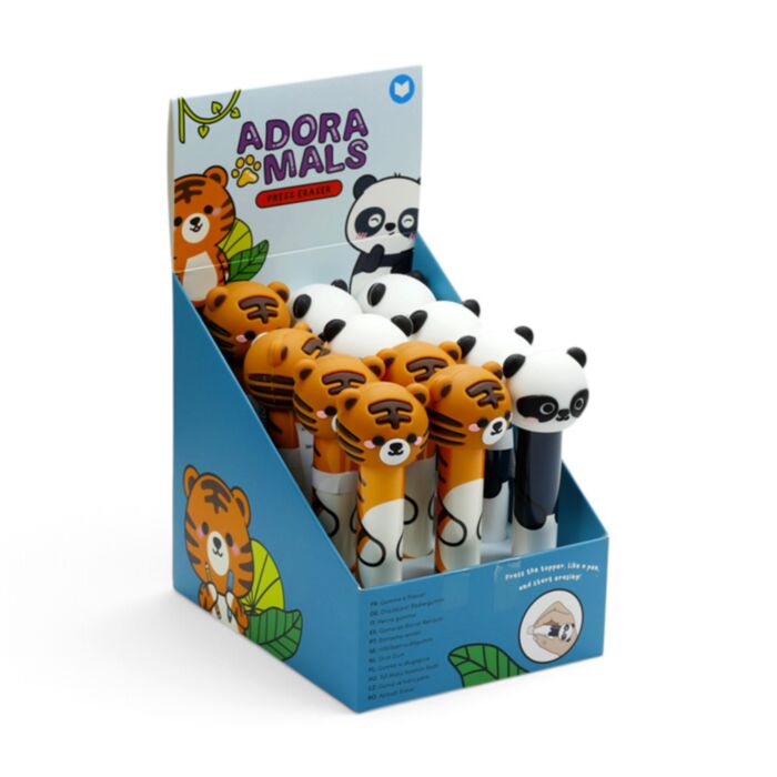 Adoramals Wild Press Top Shaped Eraser with Topper