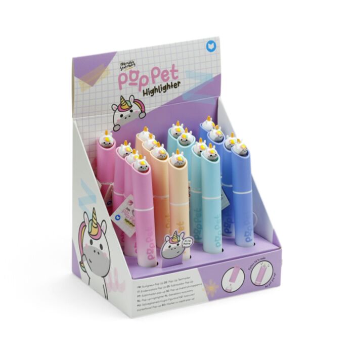 Adoracorns Unicorn Pop Pet Highlighter Pen