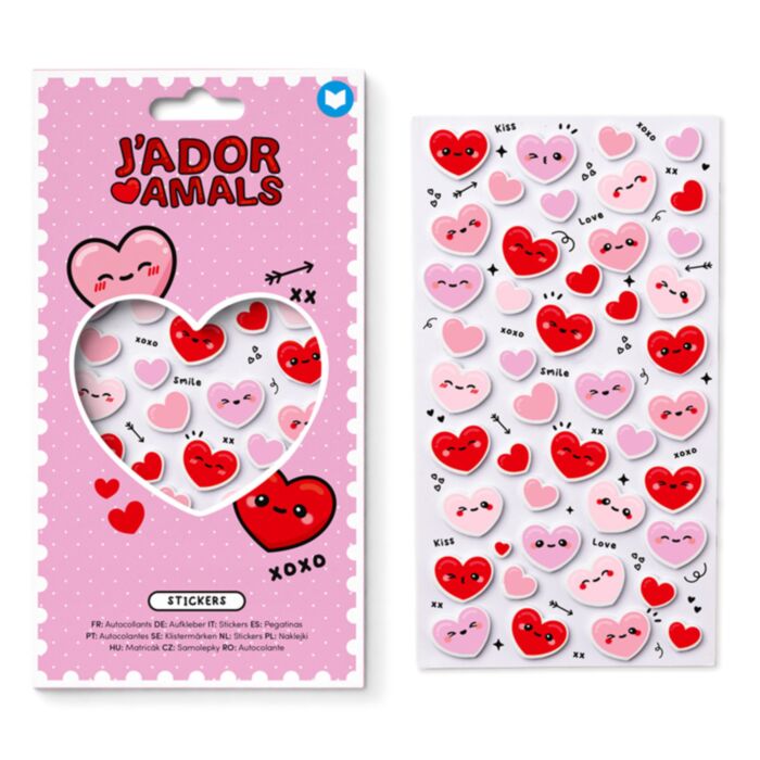 J'Adoramals Heart Stickers