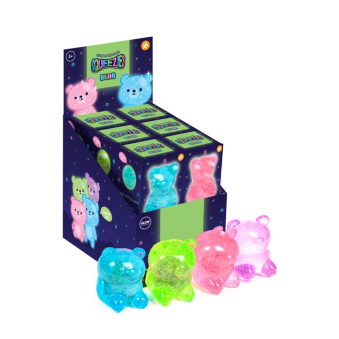 Maltose Squeezy Bear Glow in the Dark Stress Toy